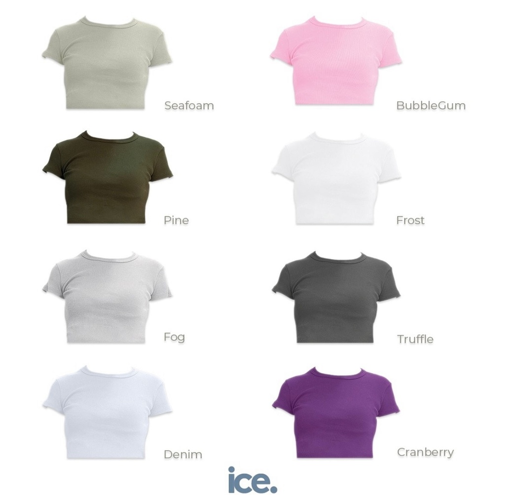 ICE Ribbed Short Sleeves