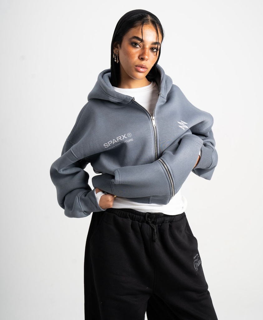 Sparx Printed Zipper Jacket