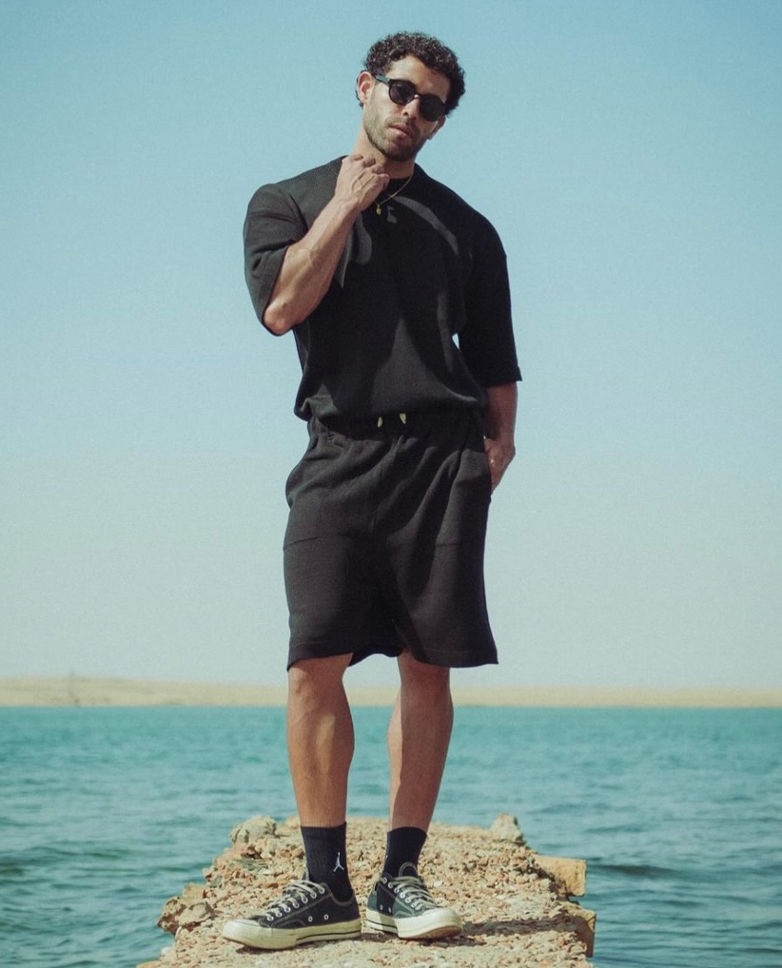 Navy 9303 KNIT Shorts