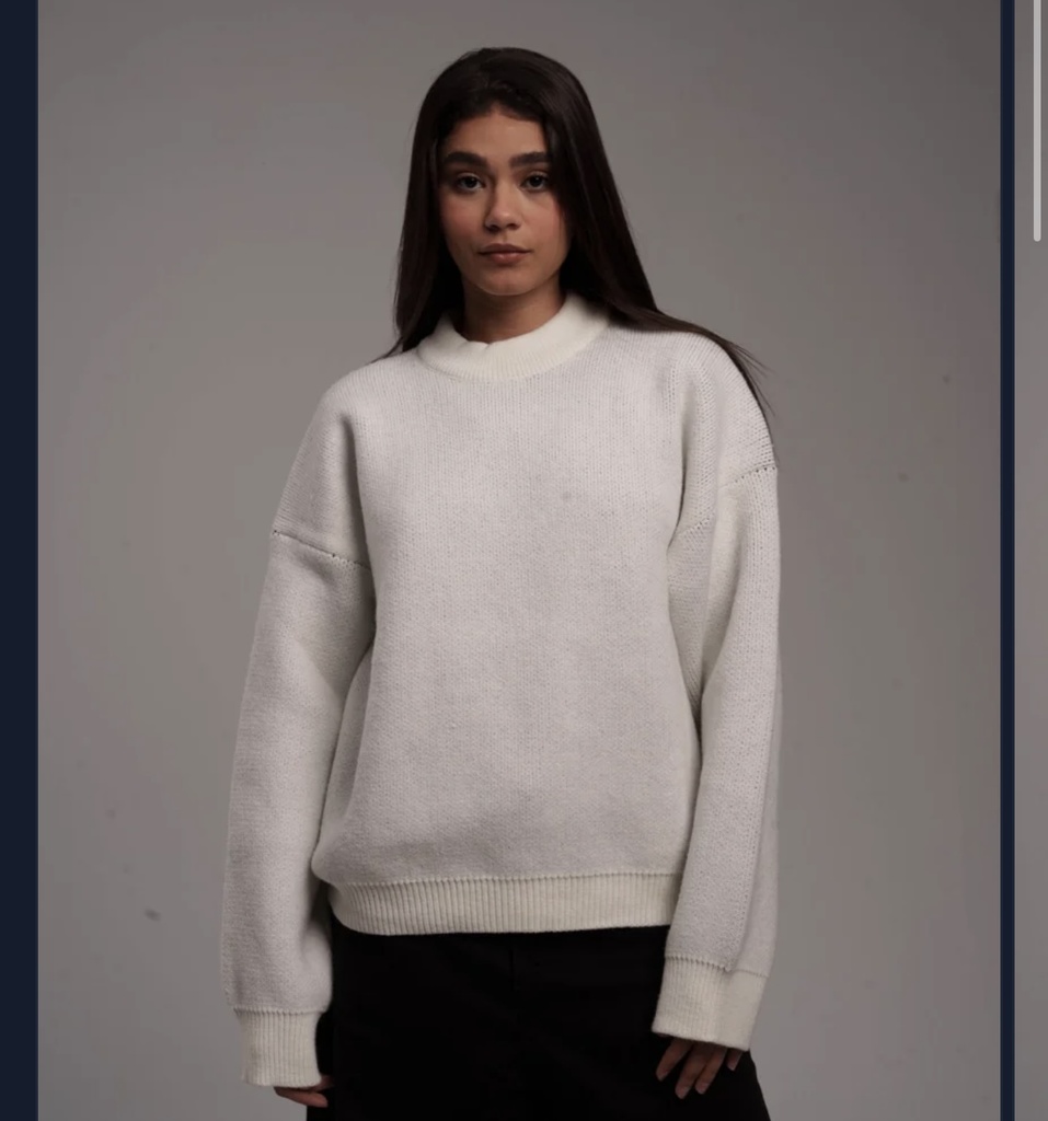 Navy NO08 Knitted Crewneck